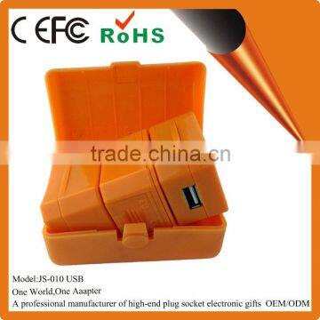 Through the CE FCC ROHS international certification european to american plug adapter