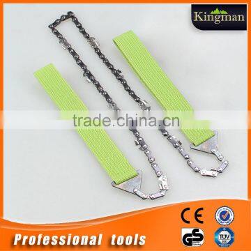 cheap survival chain saw hand operated with soft cloth handles