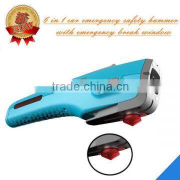 Multifunctional Emergency Safety Hammer With Road Side Hazard Lights for Motor Vehicle