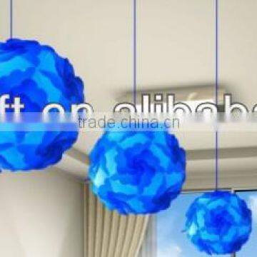 IQ Ceiling Lamp Shade-Modern Pendant Jigsaw Lighting Size M-Flatpack 25 cm Diameters After Assemble photo-2