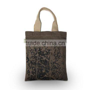 Brown Men Canvas Handbag