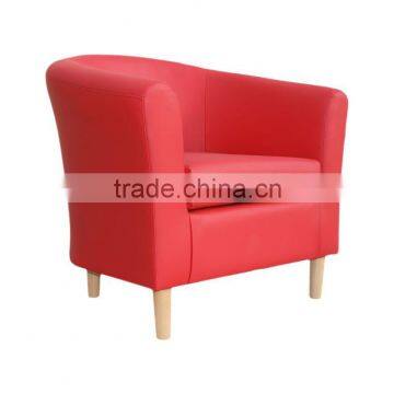 Modern restaurant sofa chair tub chair with solid wood frame