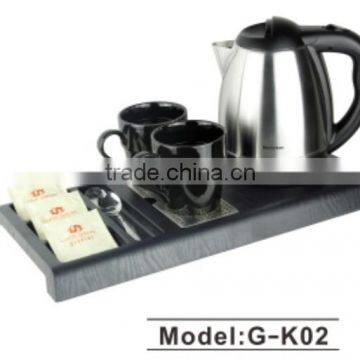 Double-body kettle serious /kettle with tray and cup,electri coffee kettle set