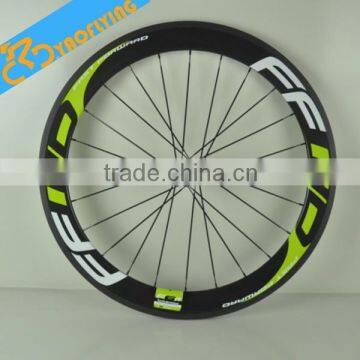 Lightweight 700c Carbon Road Bike Wheels,Beautiful Carbon Bicycle Wheels Light Green FFWD High-profile Carbon Wheels on Sale photo-2