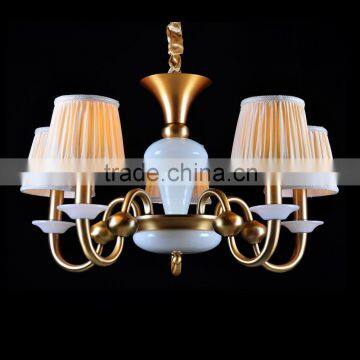 Italian glass copper chandelier for decor