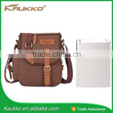 Guangzhou Factory Wholesale Men Canvas Shoulder Bag,Canvas Cross Body Bag photo-4