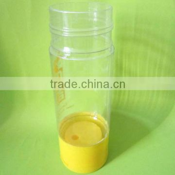 PVC Plastic Bottle with Double Neck for Beverage Packaging