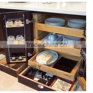 2015 Fashion Beech Wood Kitchen Cabinet photo-6