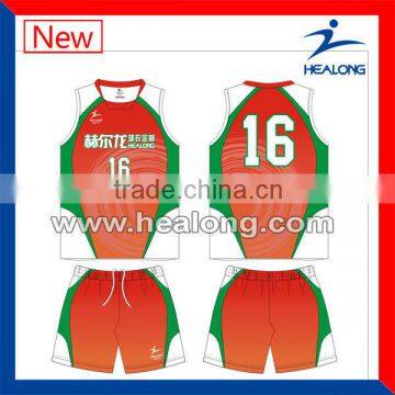 New design sublimation volleyball jersey factory