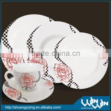 20pcs porcelain dinner set in square shape wwd-13408