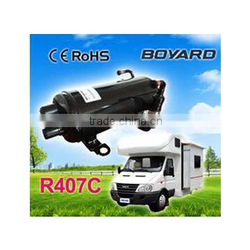 Made in China CE RoHS R407C hermetic Horizontal rotary compressor for portable car air conditioner