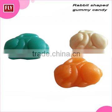 rabbit animal shape gummy candy with different flavours