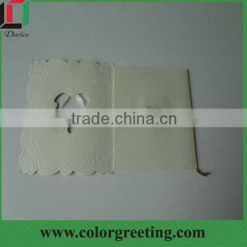 Chinese Suppliers Handmade Laser Cut Luxury Invitation Wedding Card Printing