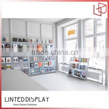Customied Metal Material Paited Gray Color Metal Book Shelf photo-2