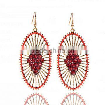 Luxury Hollow out jewelry 2016 summer new retro national fashion earring designs new model earrings