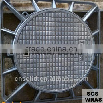 Ductile iron square manhole cover