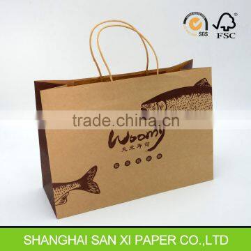 Takeaway food gorcery kraft paper bags