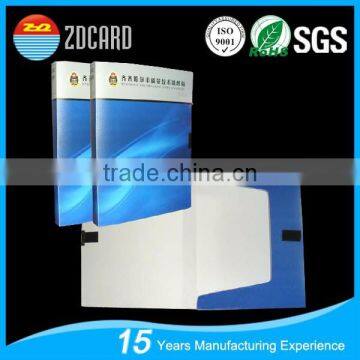 Customized A4 thick PP material plastic file folder