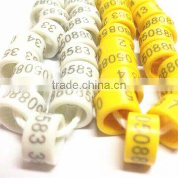 2016 plastic rings for pigeon birds chicken 6mm-18mm custom letters by YZ factory