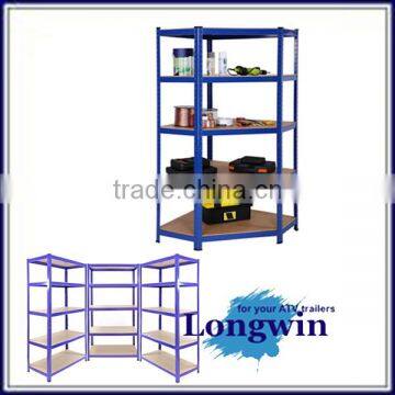Heavy Duty Steel & MDF Racking Corner Shelving Unit