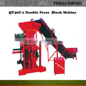 Low price semi automatic QT40C-1 pallet block making machine/brick machine germany