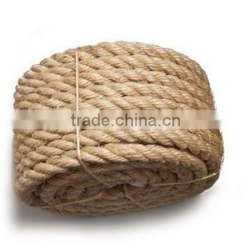 Factory Price 10mm thick 3 Strand Twisted Jute Rope