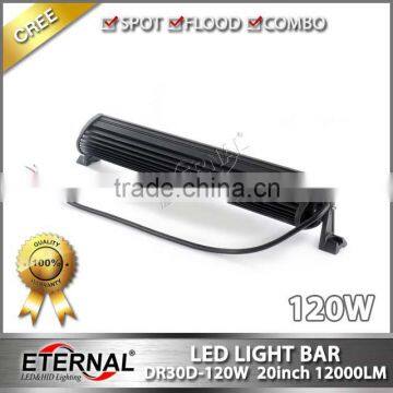 120W 22" 4x4 Racing Vehicles Excavator Forklift Mining Trucks Crane Bull Dozer Industrial Equipments Driving Led Light Bar photo-4