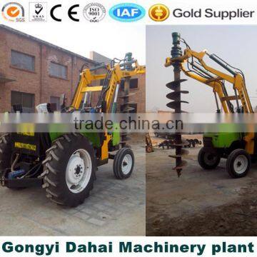 Economic automatic tractor mounded drilling rig with 5T crane for sale