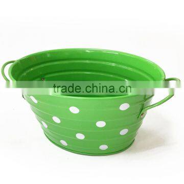 Decorative Mini Metal Tin Bucket / Candle Tin Bucket / Garden Water Tin Bucket Pail with Lids