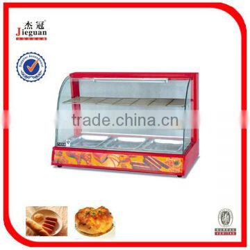Curved Glass Warming Display Showcase Hot Food Warmer Display (R60-2)0086-13580546328 photo-6