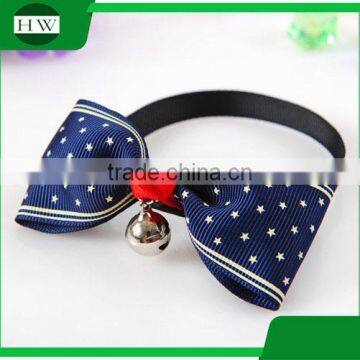 Cute Grid Bowknot Dog Puppy Cat Bow Tie Necktie Dog Collars With Bell Tie Collar ,Cat Collar With Free Sample