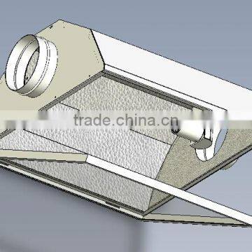 Hydroponics Air6" or Air8" E39 E40 Base Socket HPS MH Grow Light Air Cool Aluminum Reflector Hood photo-4