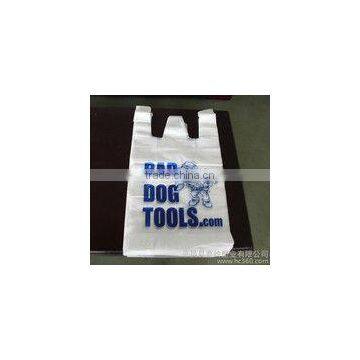 Supermarket Custom Biodegradable Transparent pe Ldpe Hdpe Packaging T-shirt Shopping Plastic Bag photo-2