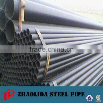 ASTM A53 erw welded round steel pipe welding Mild black pipe carbon steel pipe manufacturer