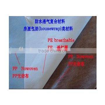 waterproof and breathable composite nonwoven