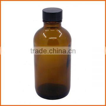 200ml customized amber glass bottle with plastic cap