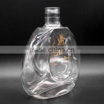 700ml unique shape XO glass wine bottle spirit bottle