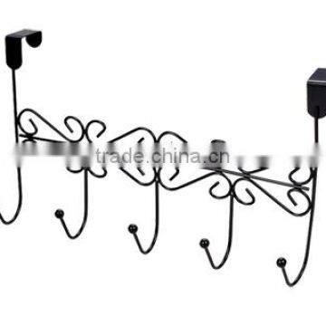 Store More Plastic Sprayed Black 5 Rack Hanger Door Hook photo-2