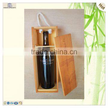 Custom Logo Laser Engraving Colored Wood Wine Box photo-3