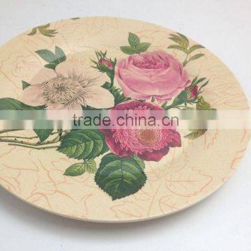 Chinese Factory Bamboo Fiber Dinner Plates With Best Desgin