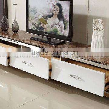 Modern Wood Japanese TV Stand Marble Top photo-6