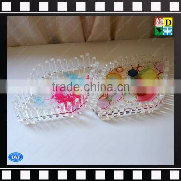 Household plexiglass serving tray clear acrylic candy acrylic tray