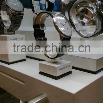 Custom sized corian made watch showcase