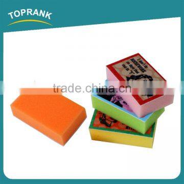 Toprank New Design Printed 4pcs Kitchen Cleaning Sponge Dish Scrubber Pad Nonwovens Sponge Scouring Pad photo-2