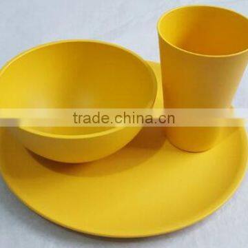 Environmental Inexpensive Long-lasting bamboo fiber tableware set