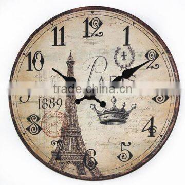 Shabby MDF wall clock