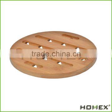 Hot Sale Bamboo Tablemat/ Bamboo Trivet Homex_BSCI/ FDA/ LFGB