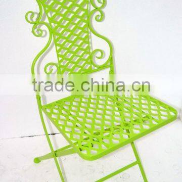 outdoor and dining room replacement metal folding chair, sturdy chair