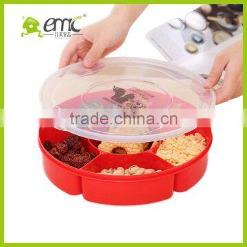 Emc Food Storage Boxes, Food Storage Box With Dividers, Round Shape Plastic Food Storage Box photo-4