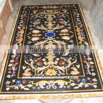 Inlay Marble Dining Table Top, Marble Table Tops